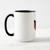 Schöner Schwarzer Deutscher Schäferhund PopArt Tasse (Links)