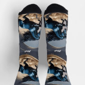 Schöner schwarzer Hengst Socken (Oben)