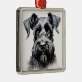 SCHÖNER SCHWARZER KERRY BLAUE TERRIER HUND ORNAMENT AUS METALL (Rechts)