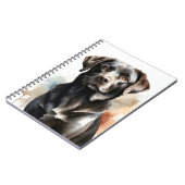 SCHÖNER SCHWARZER LABRADOR RETRIEVER HUND NOTIZBLOCK (Linke Seite)