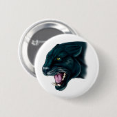 Schöner schwarzer Panther Button (Vorne & Hinten)