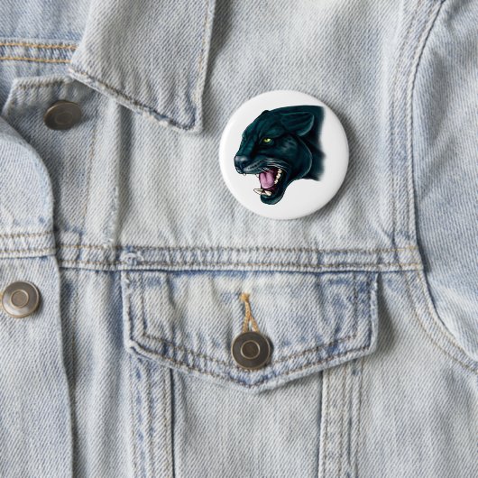 Schöner schwarzer Panther Button (Beispiel)