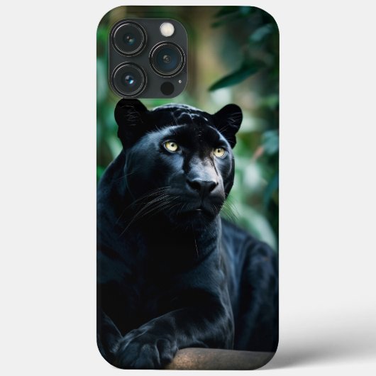 Schöner Schwarzer Panther Case-Mate iPhone Hülle (Rückseite)