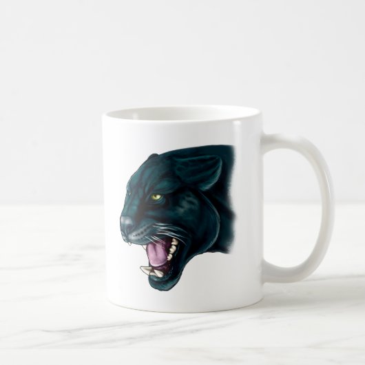 Schöner schwarzer Panther Kaffeetasse (Rechts)