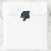 Schöner Schwarzer Panther Runder Aufkleber (Tasche)