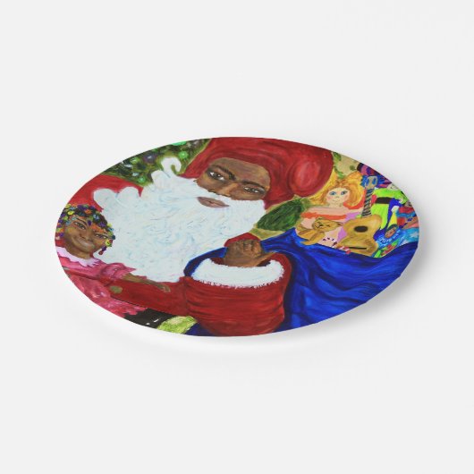 Schöner schwarzer pappteller (Schrägansicht)