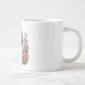 Schöner schwarzer Rabe Jumbo-Tasse (Rechts)