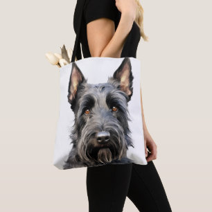SCHÖNER SCHWARZER SCHOTTISCHER TERRIER-HUND TASCHE