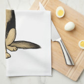 Schöner Schwarzer und Tan German Shepherd Dog Geschirrtuch (Viertel Falte)