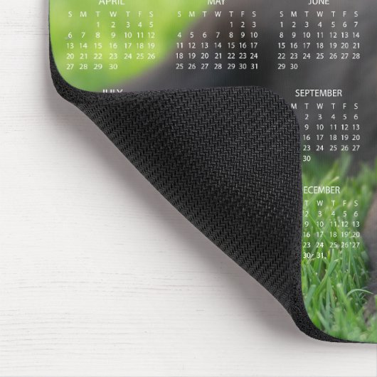 Schöner Schwarzkalender 2025 Mousepad (Ecke)