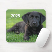 Schöner Schwarzkalender 2025 Mousepad (Mit Mouse)