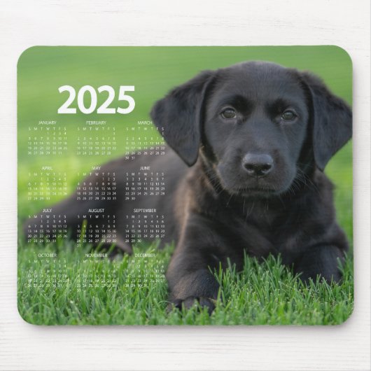 Schöner Schwarzkalender 2025 Mousepad (Vorne)