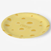 Schöner Schweizer Käse Fanciful Personalizable Pappteller (Schrägansicht)