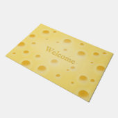 Schöner Schweizer Käse mit Holes personalizable Fußmatte (Schrägansicht)