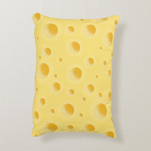 Schöner Schweizer Käse Whimsical Dekokissen (Rückseite(Vertikal))