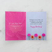 Schöner Schwester Geburtstag Karte (Innenseite)