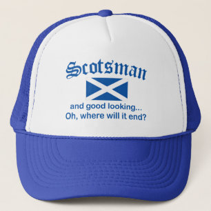 Schöner Scotsman Truckerkappe