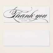 Schöner Script-Schriftart Vielen Dank für Ihr Inte (Vorne & Hinten)