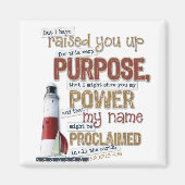 Schöner Scripturmagnet Exodus 9:16 Magnet (Vorne)