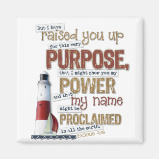 Schöner Scripturmagnet Exodus 9:16 Magnet