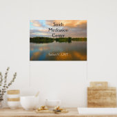 Schöner See bei Sonnenuntergang Poster (Küche)