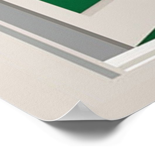 Schöner See durch Fenster Poster, Window Lakeh Poster (Ecke)