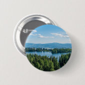 Schöner See mit Bäumen Button (Vorne & Hinten)