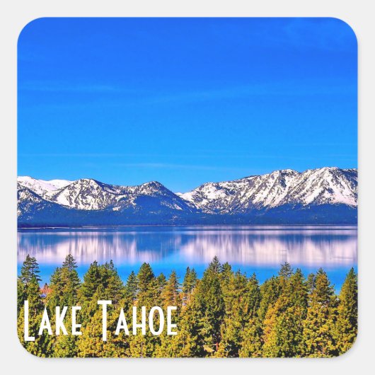 SCHÖNER SEE TAHOE GLOSSY STICKER (Vorderseite)
