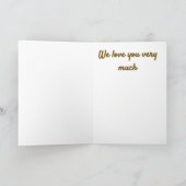 Schöner See und Anlegestelle bei Sonnenaufgang Dankeskarte (Innenseite)