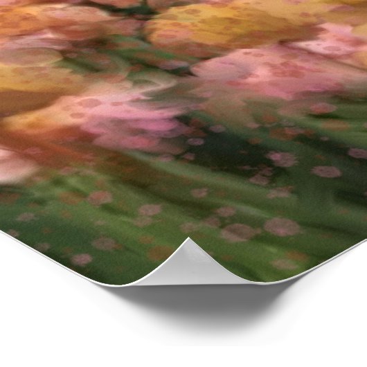 Schöner See- und Klippenhintergrund für Videoanruf Poster (Ecke)