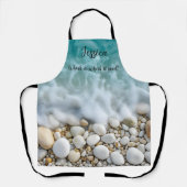 Schöner Seeblick im Minimalismus Pastelle Schürze (Vorderseite)