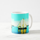Schoner segelt Kaffee-Tasse Kaffeetasse (VorderseiteRechts)
