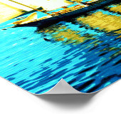 Schoner segelte Poster (Ecke)