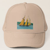 Schoner segelte truckerkappe (Vorderseite)