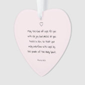 Schöner Segen Bibel Verse Weihnachtsgeschenk Ornament (Vorderseite)