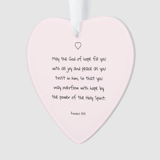 Schöner Segen Bibel Verse Weihnachtsgeschenk Ornament (Vorderseite)