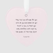 Schöner Segen Bibel Verse Weihnachtsgeschenk Ornament (Vorderseite)