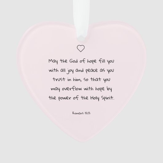 Schöner Segen Bibel Verse Weihnachtsgeschenk Ornament (Vorderseite)