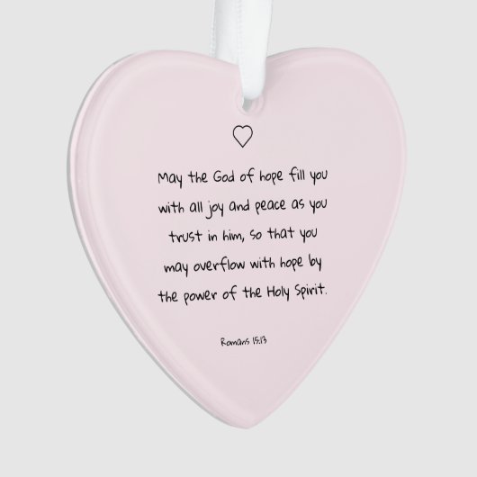 Schöner Segen Bibel Verse Weihnachtsgeschenk Ornament (Vorderseite)