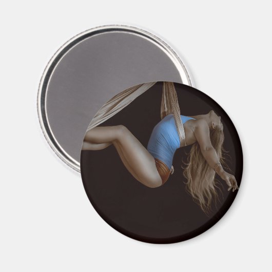 Schöner Seidenholzperformer Magnet (Vorderseite/Rückseite)