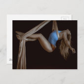 Schöner Seidenperformer Postkarte (Vorne/Hinten)