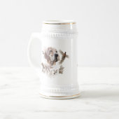 Schöner Setter, Kunst Bierglas (Vorderseite Links)