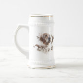 Schöner Setter, Kunst Bierglas (Links)