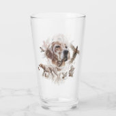 Schöner Setter, Kunst Glas (Rückseite)