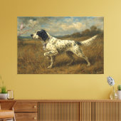 Schöner Setter, Kunst Leinwanddruck (Insitu (Wohnzimmer))