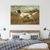 Schöner Setter, Kunst Leinwanddruck (Insitu (Schlafzimmer))