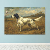 Schöner Setter, Kunst Leinwanddruck (Insitu (Holzboden))