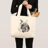Schöner Setter mit Fasanen, Kunst Jumbo Stoffbeutel (Vorderseite (Produkt))