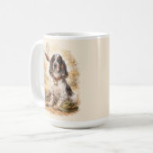 Schöner Setter mit Fasanen, Kunst Kaffeetasse (Vorderseite Links)