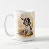 Schöner Setter mit Fasanen, Kunst Kaffeetasse (Links)